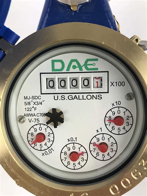 water meter gallon counter